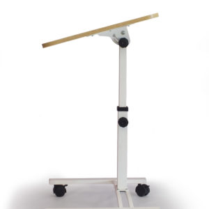 Стол для ноутбука на колесиках с регулировкой высоты и угла наклона «Твист», дуб сонома - белый