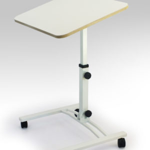 Складной стол для ноутбука Твист-2 на колесиках с регулировкой высоты и угла наклона столешницы, белый - белый