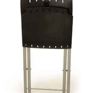 Складной стул Рино, черный - серебристый